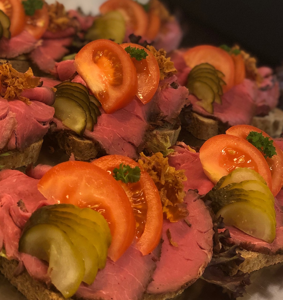 Smørbrød med roastbeef